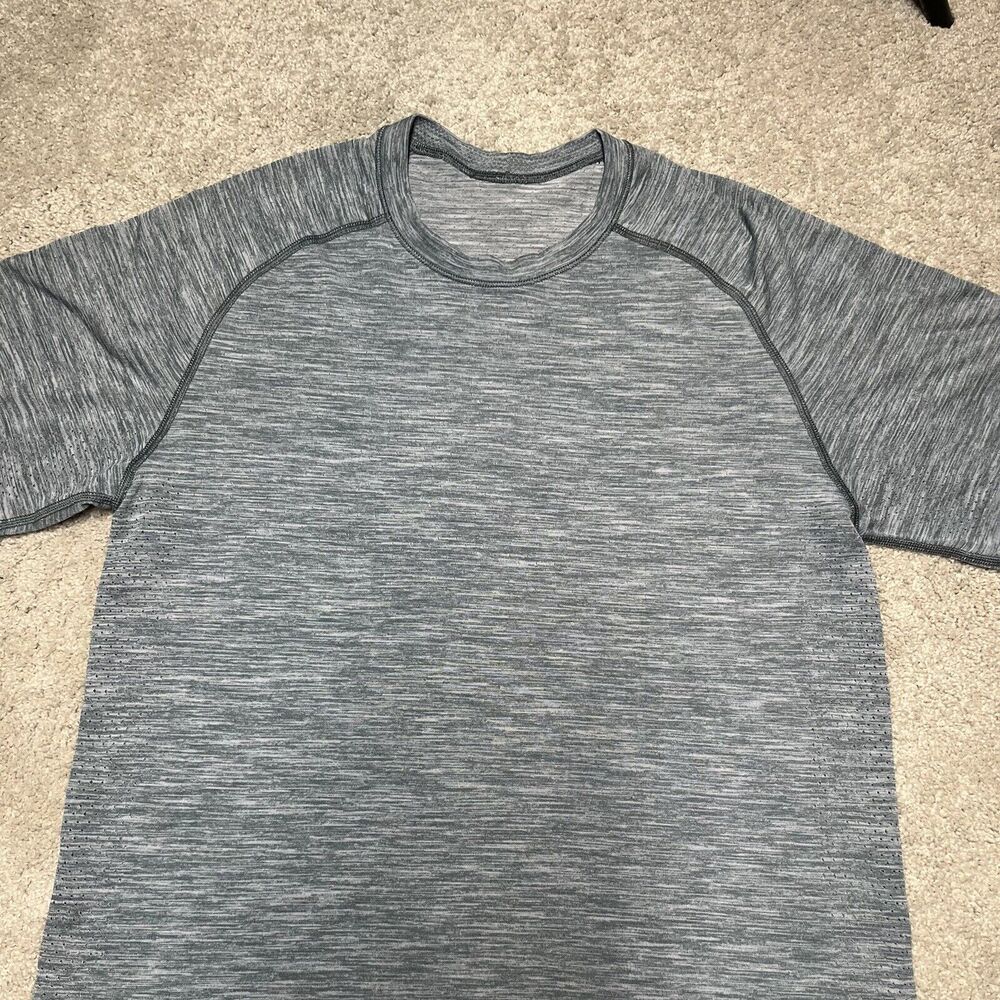 Lululemon T-Shirt Mens Small Green Time To Get Dirty Get Outside Get Sweaty Tee - Picture 4 of 9